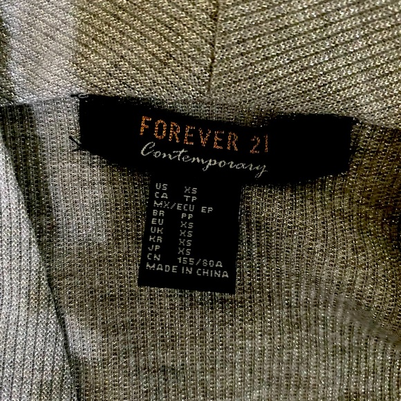 Silver long sleeve body suit - Picture 4 of 4